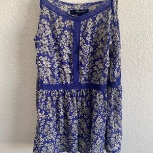 Madewell Blue Floral Thin Strap XS